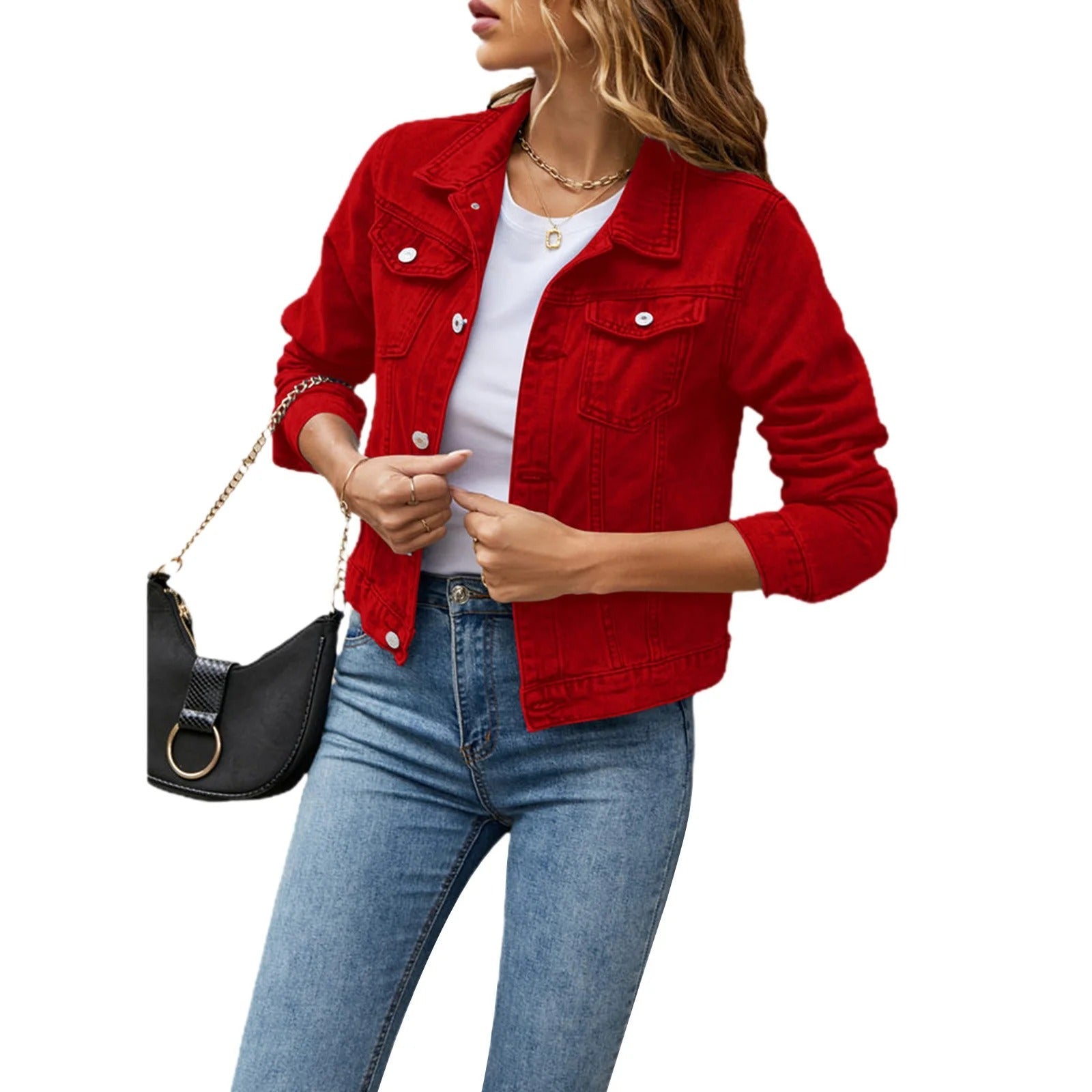 Sofia™ | Stylish Casual Denim Jacket