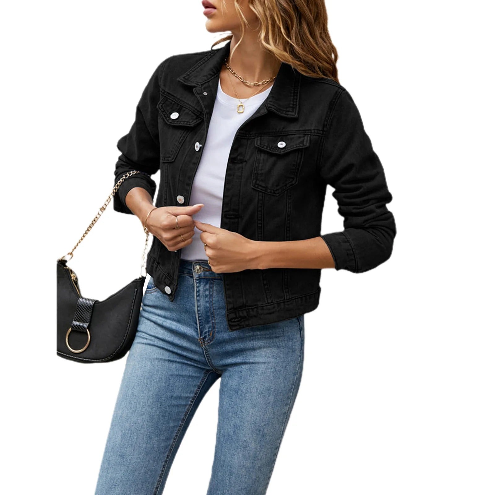 Sofia™ | Stylish Casual Denim Jacket
