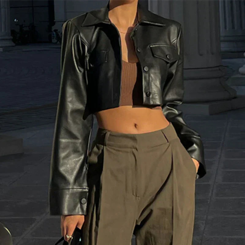 Élise™ | Elegant jacket in faux leather