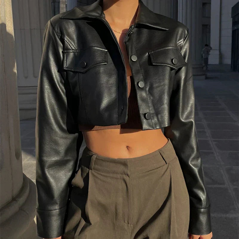 Élise™ | Elegant jacket in faux leather