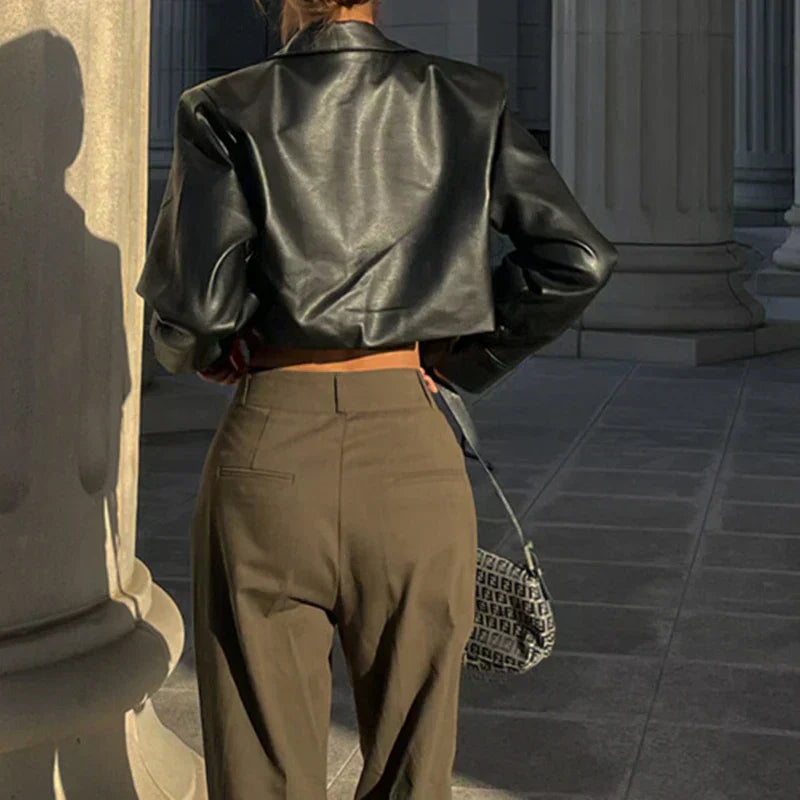 Élise™ | Elegant jacket in faux leather