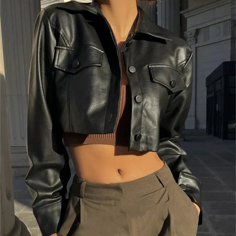Élise™ | Elegant jacket in faux leather