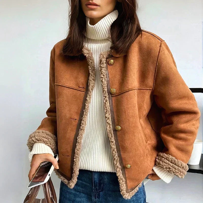 CHARLIE™ | LEATHER JACKET WARM AND ELEGANT